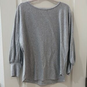 Max Studio Heather Gray Knit Top